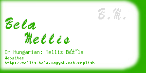 bela mellis business card